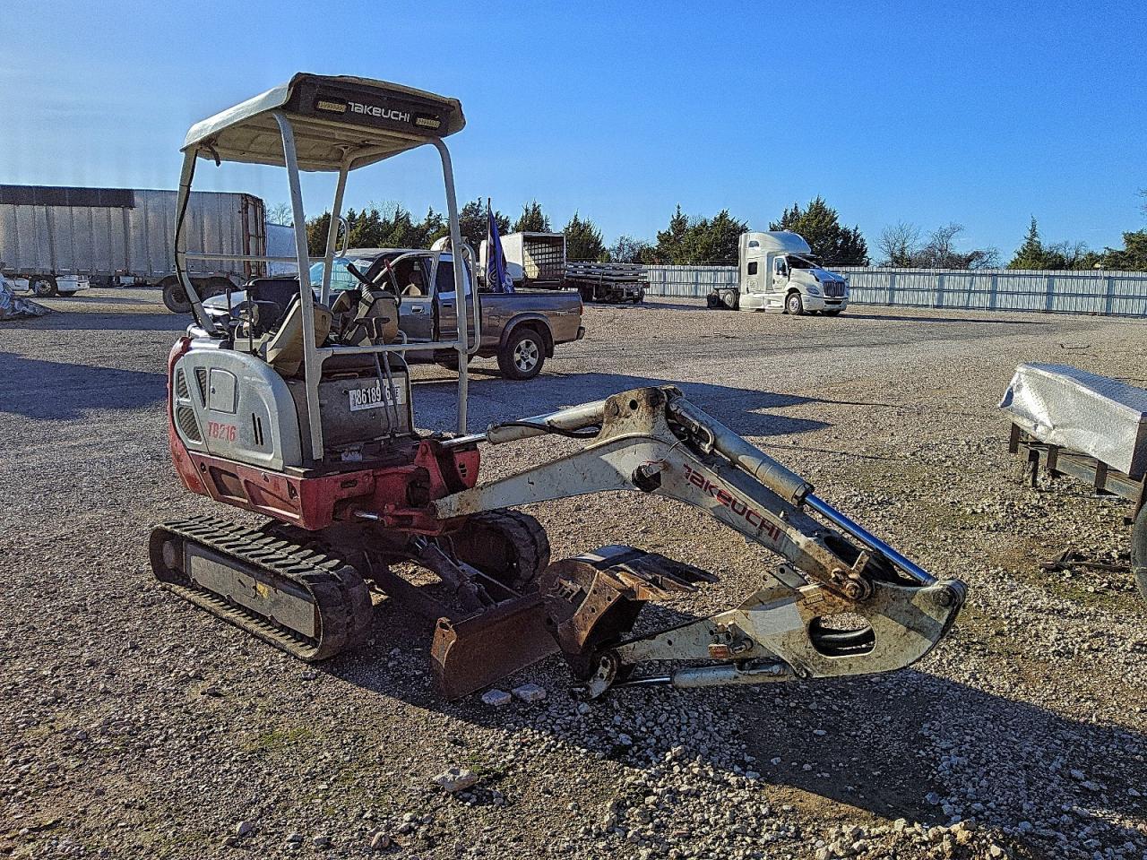 2014 Takeuchi TB216 Mini Excavator