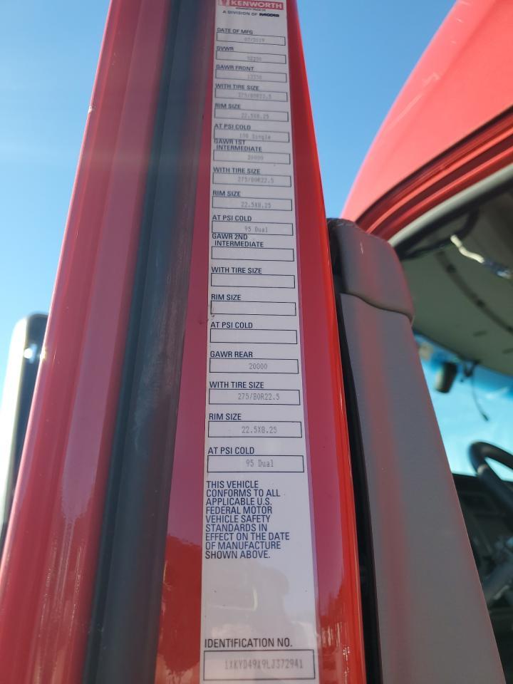 2020 Kenworth T680 Truck Cab AND Chassis