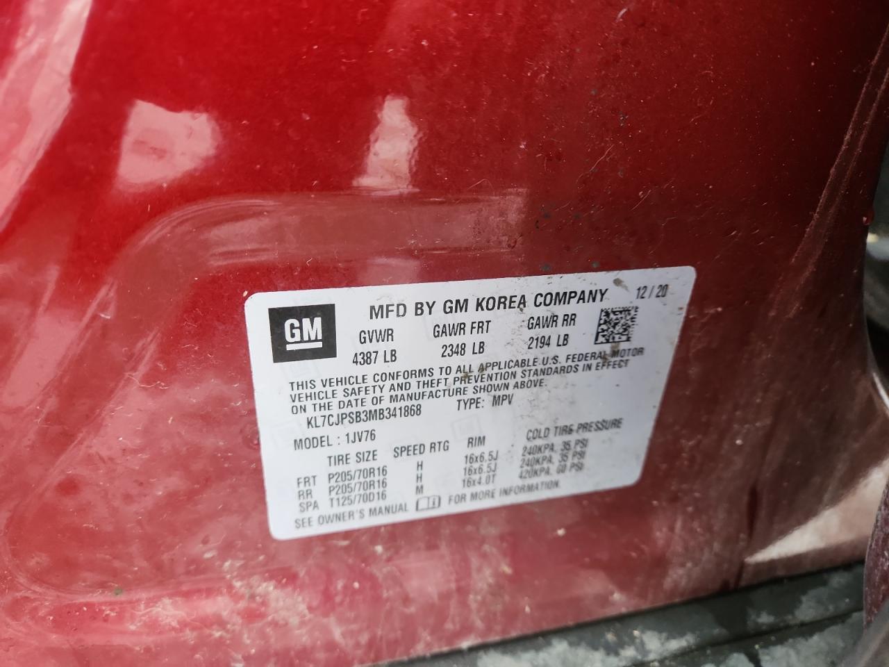 2021 Chevrolet Trax 1LT