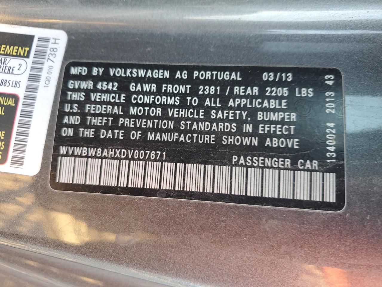 2013 Volkswagen Eos Komfort