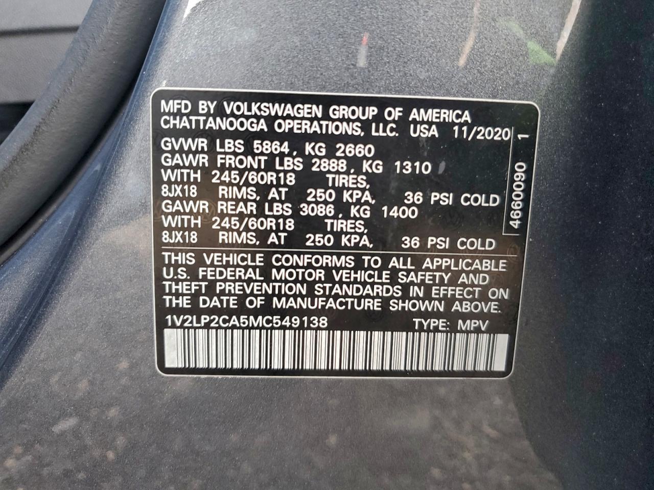 2021 Volkswagen Atlas se