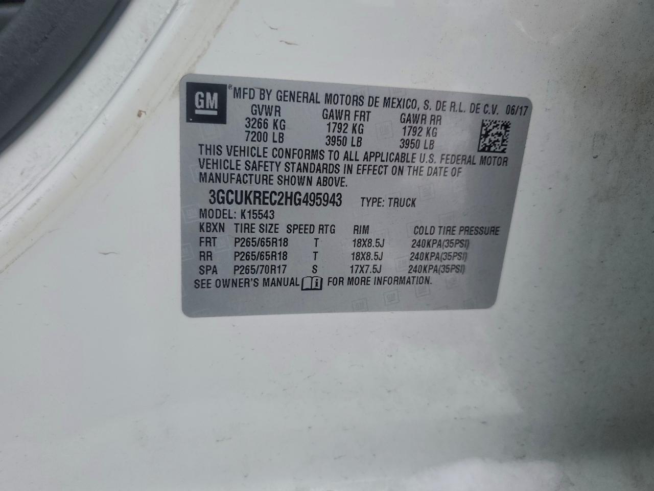 2017 Chevrolet Silverado K1500 lt