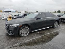 Mercedes-Benz S-class salvage cars for sale: 2022 Mercedes-Benz S 580 4matic