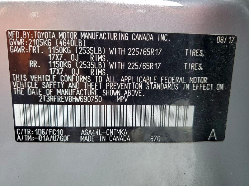 2017 Toyota Rav4 xle