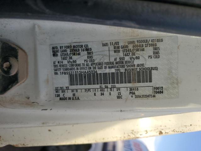 2003 Ford Econoline E350 Super Duty Wagon