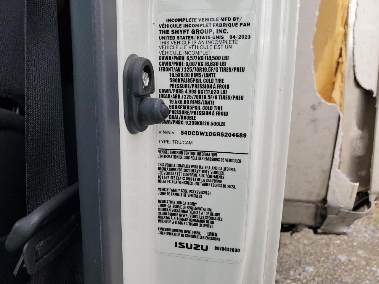 2024 Chevrolet 4500 Refrigerated BOX Truck