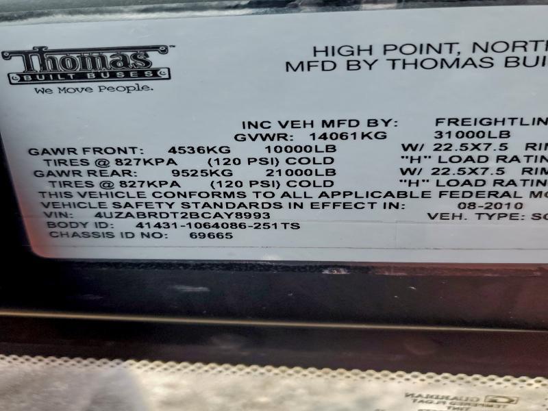 2011 Thompson 2011 Freightliner B2 School Bus