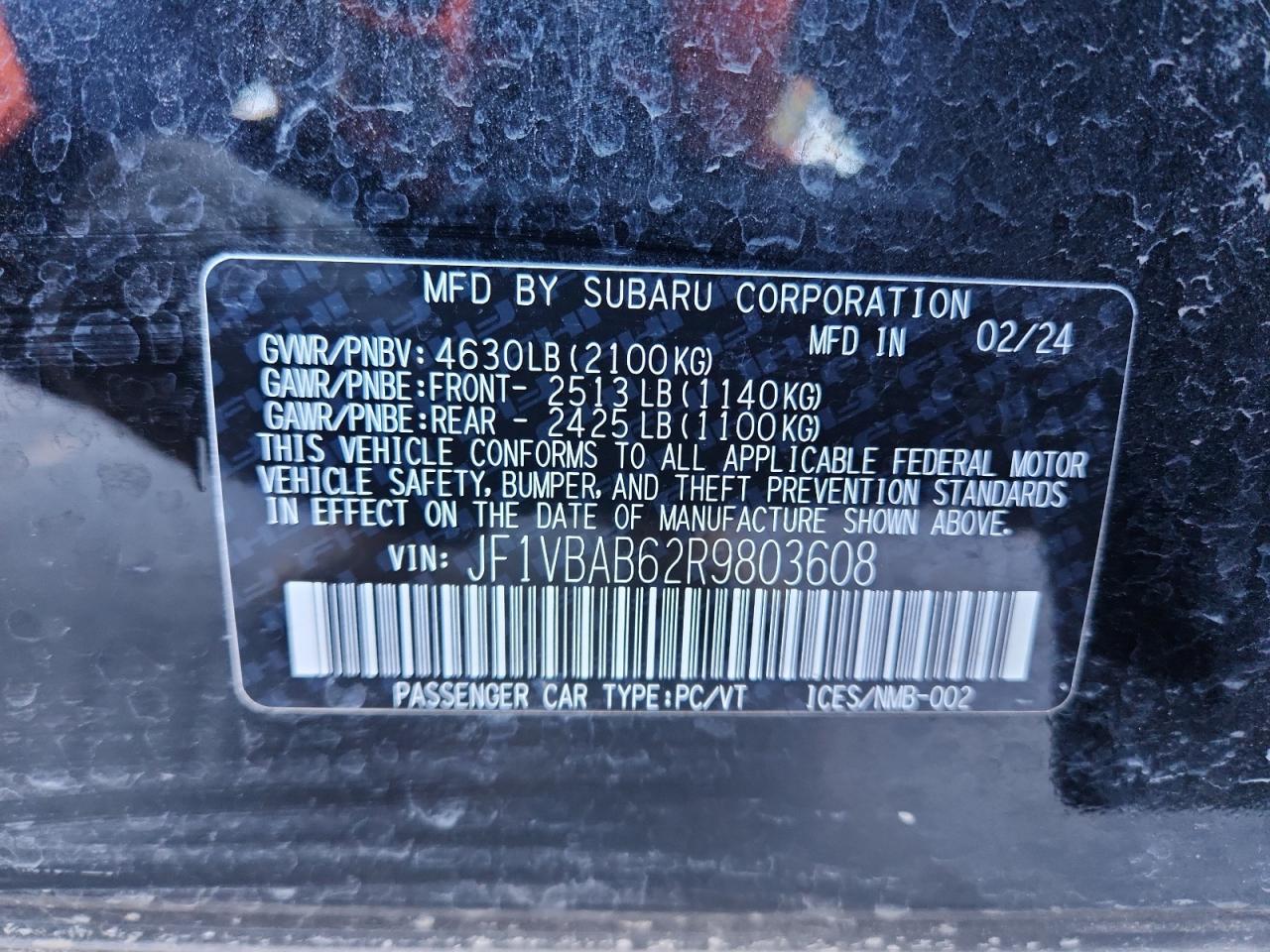 2024 Subaru WRX