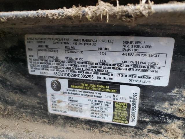 2024 B-Wise 2024 b Wise Dt712lp-le-10 Dump Trailer