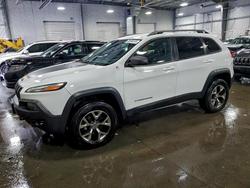 Jeep Cherokee salvage cars for sale: 2016 Jeep Cherokee Trailhawk