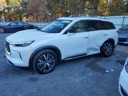 Salvage cars for sale from Copart Austell, GA: 2024 Infiniti Qx60 Sensory