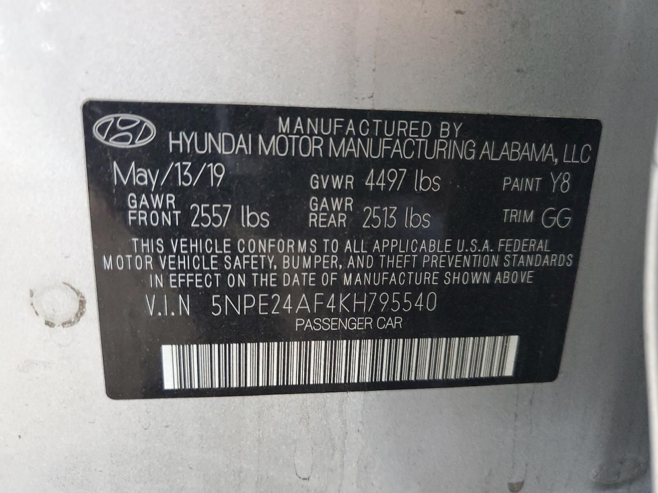 2019 Hyundai Sonata se