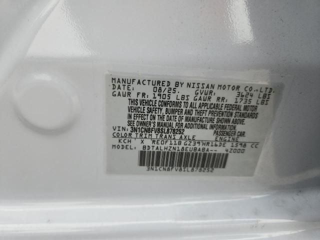 2025 Nissan Versa sr