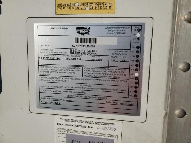2023 Wabash Dvcvhpc dry van Trailer