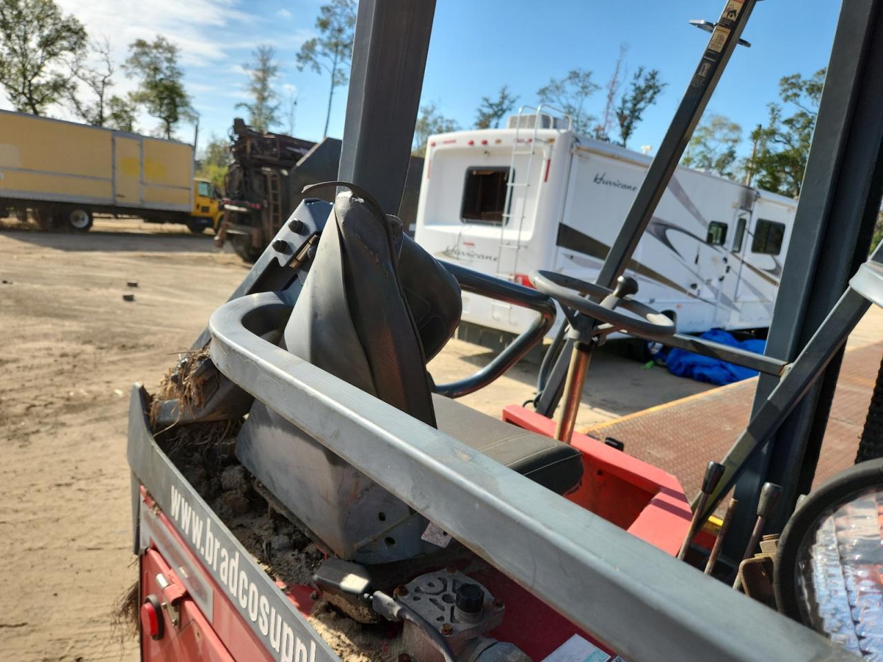 2017 Mack GU813 Flatbed Truck With Moffett Forklift