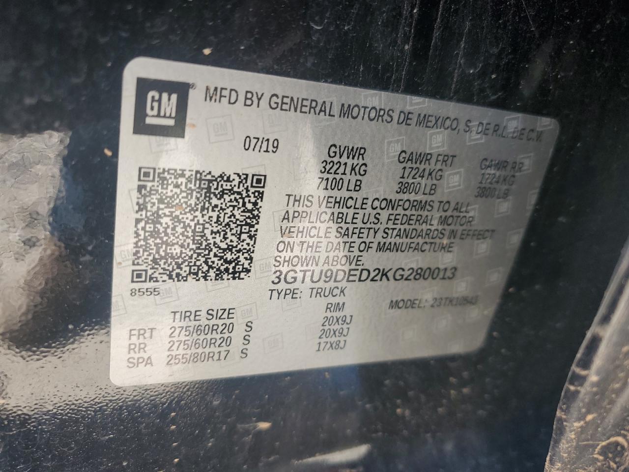 2019 GMC Sierra K1500 slt