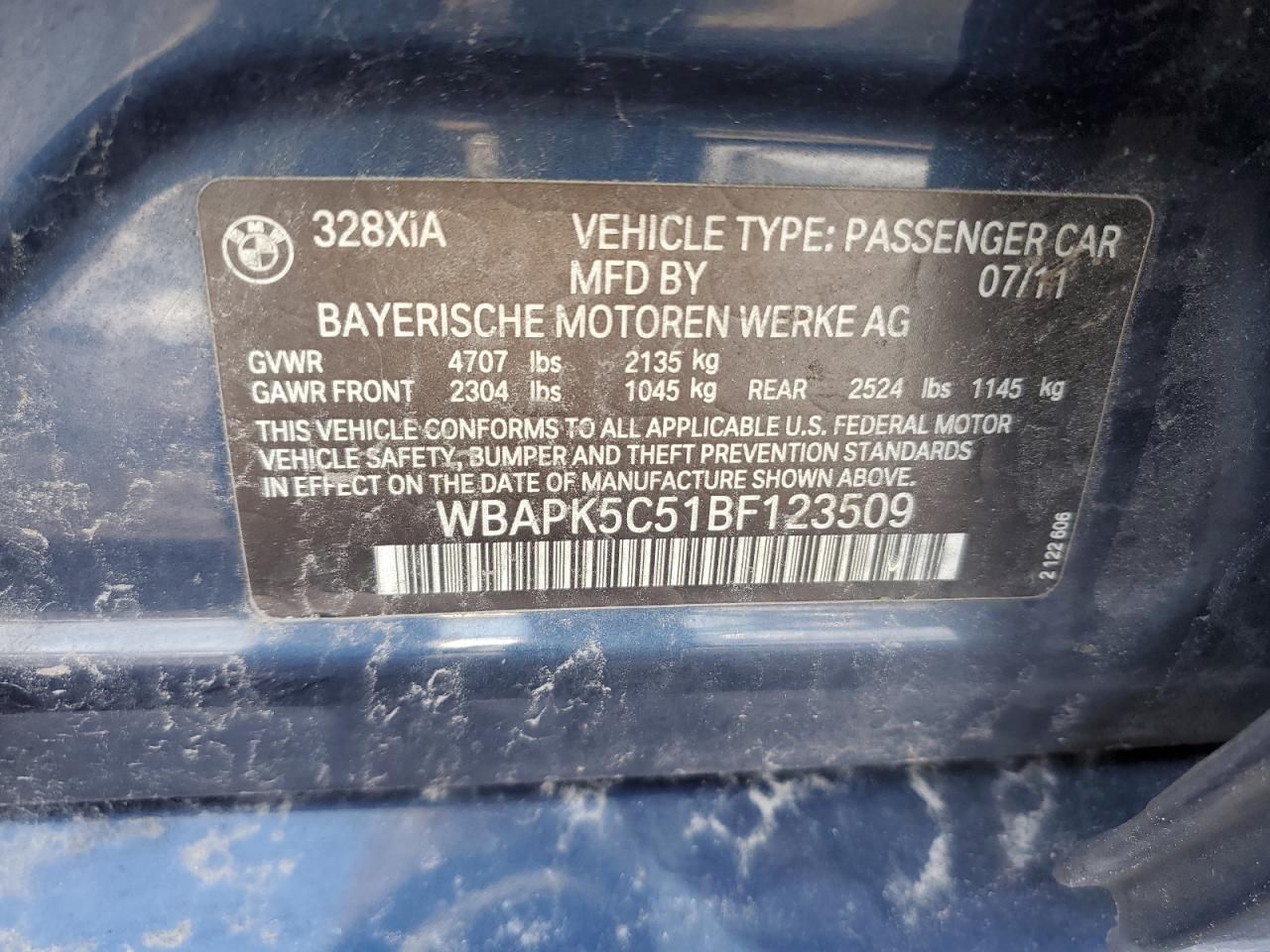 2011 BMW 328 xi Sulev