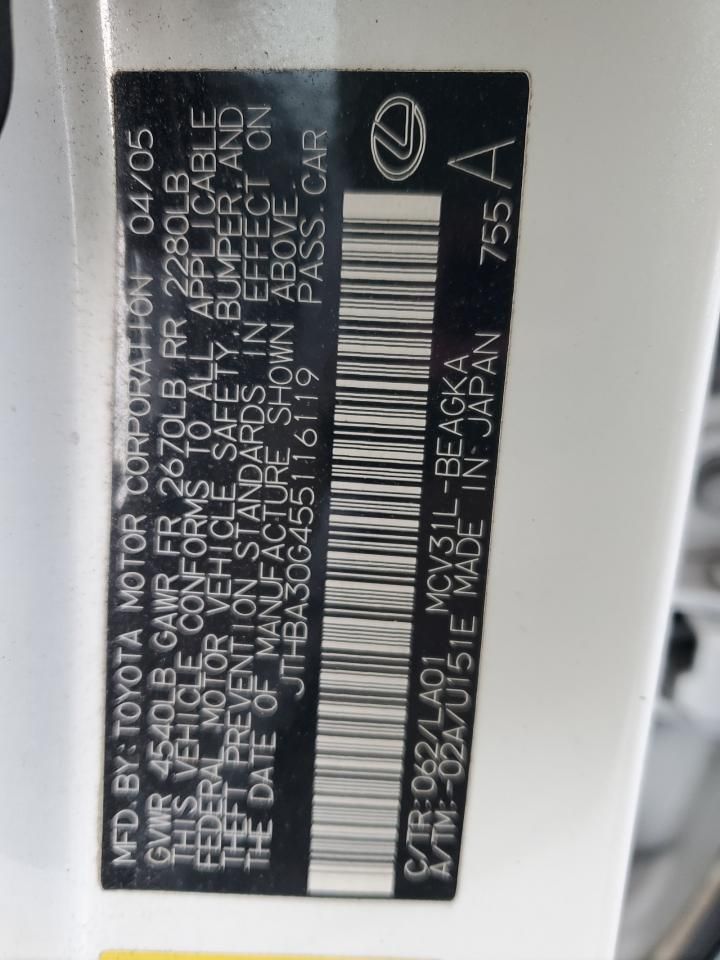 2005 Lexus Es 330 Base