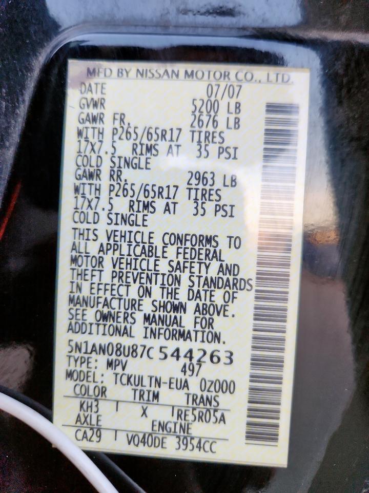 2007 Nissan Xterra off Road