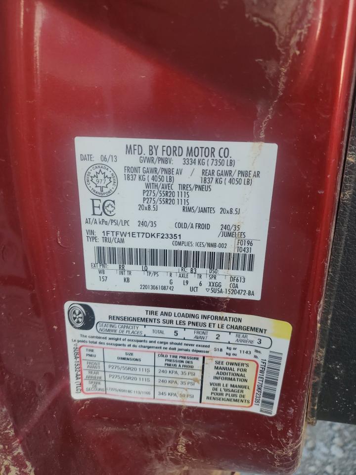 2013 Ford F150 Supercrew