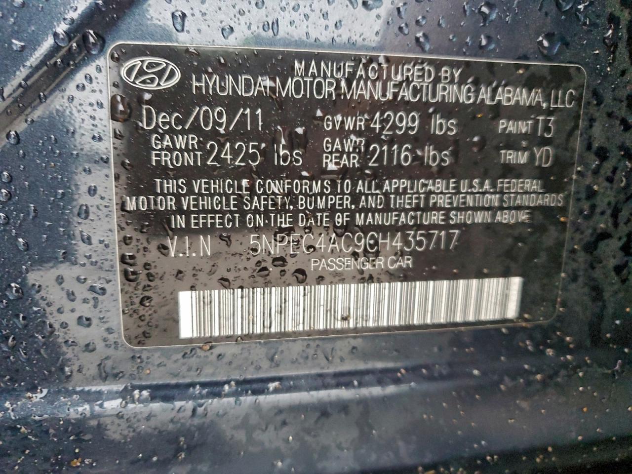 2012 Hyundai Sonata se