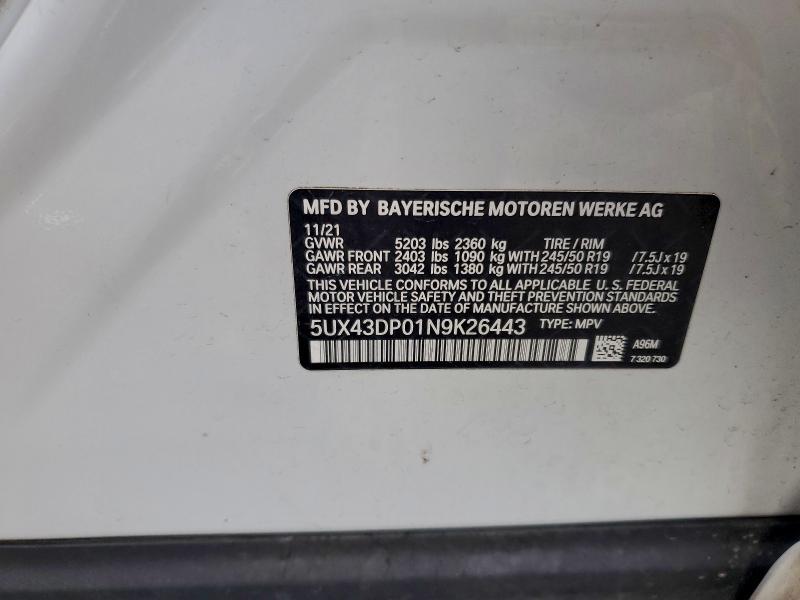 2022 BMW X3 Sdrive30i