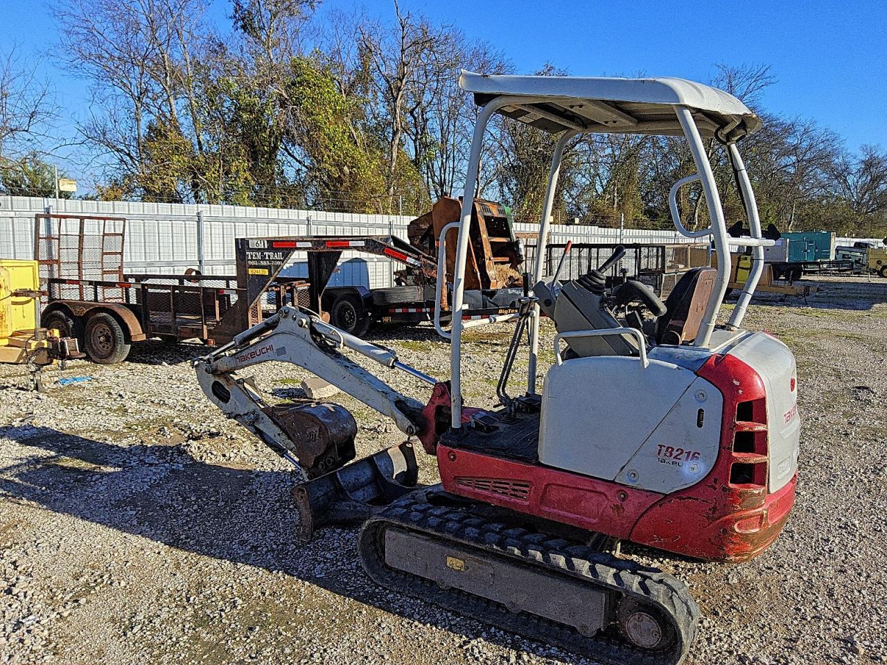 2014 Takeuchi TB216 Mini Excavator