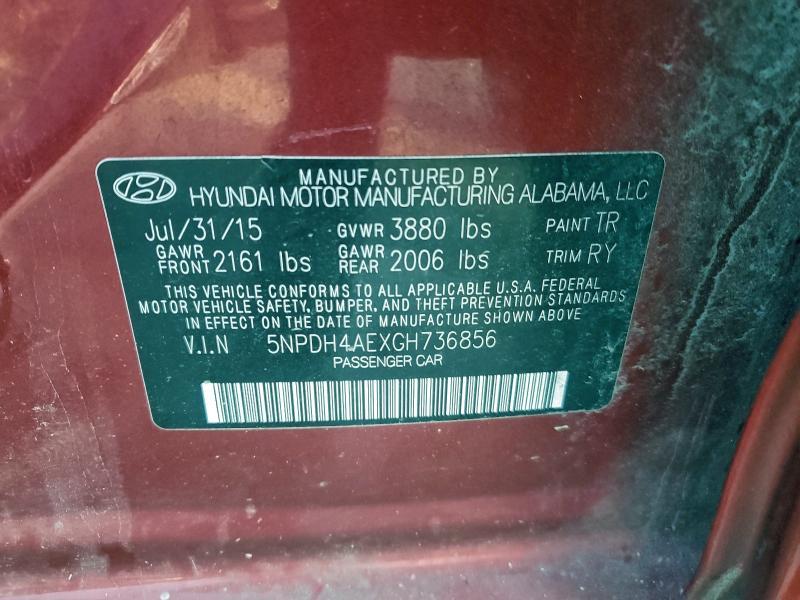 2016 Hyundai Elantra se