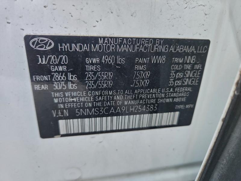 2020 Hyundai Santa fe sel