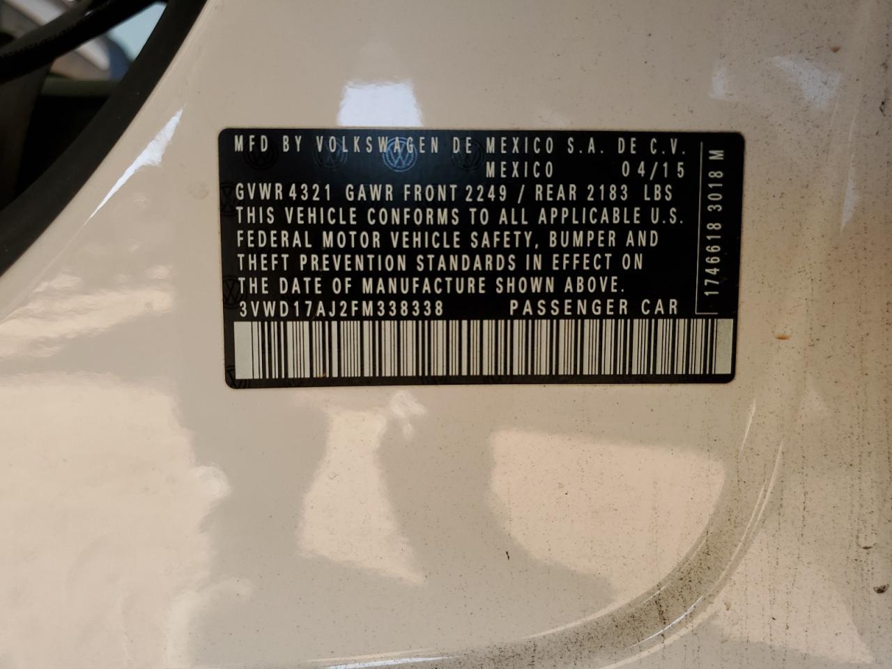 2015 Volkswagen Jetta se