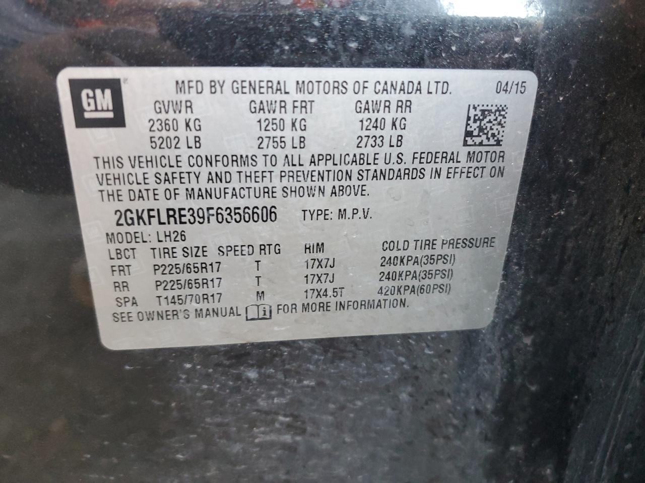 2015 GMC Terrain sle