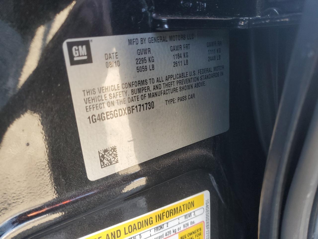 2011 Buick Lacrosse cxs