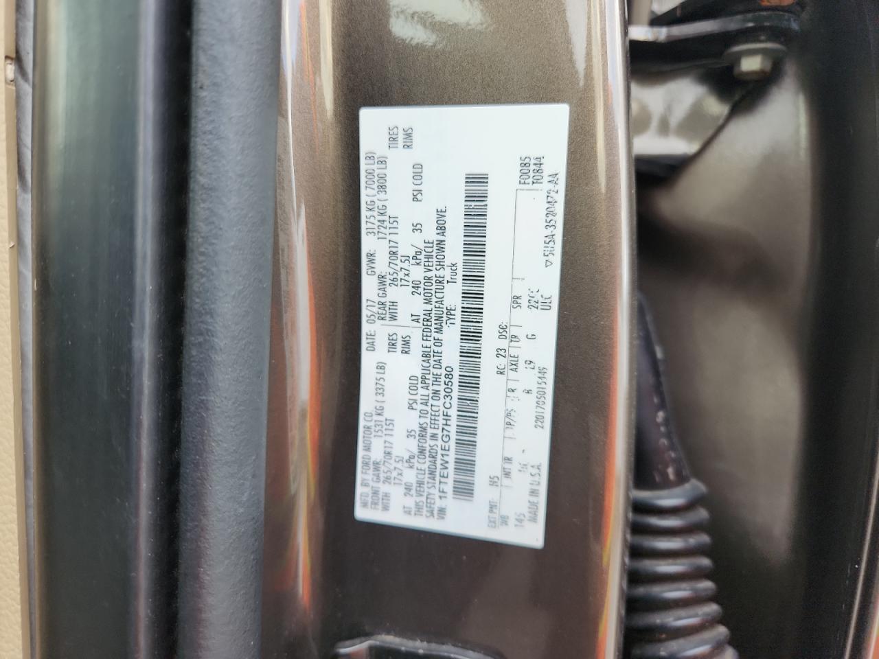 2017 Ford F150 Supercrew
