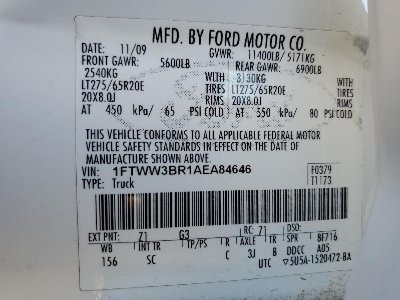 2010 Ford F350 Super Duty