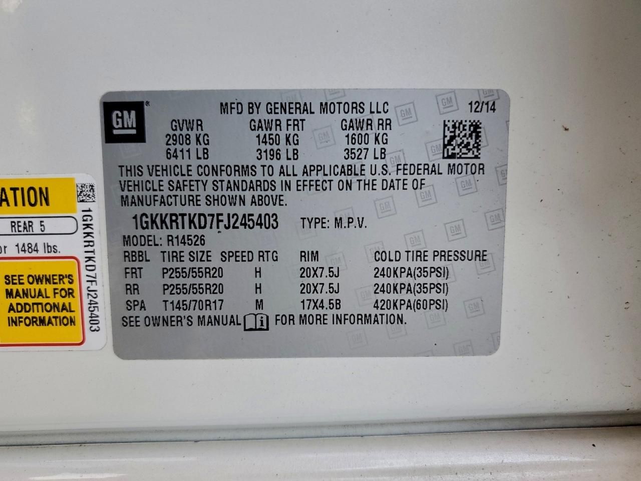 2015 GMC Acadia Denali