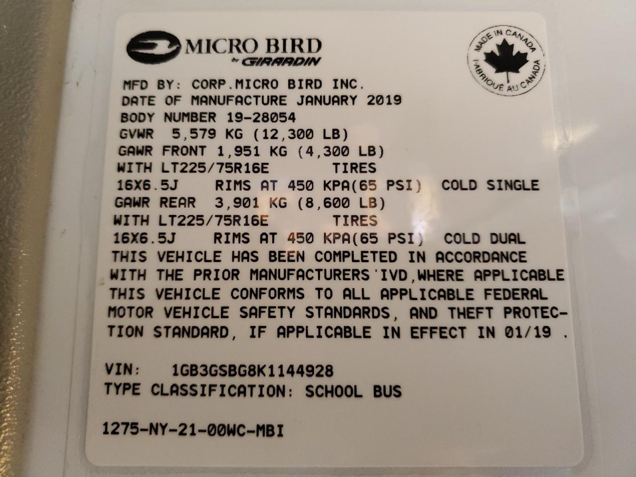 2019 Chevrolet Express G3500