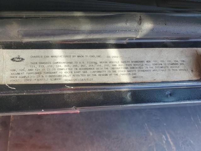 2003 Mack Cv713 Dump Truck