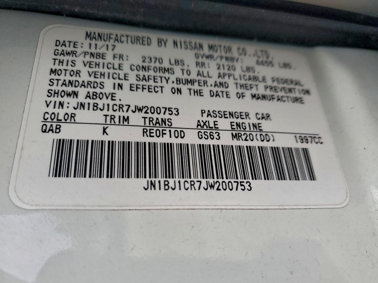 2018 Nissan Rogue Sport s