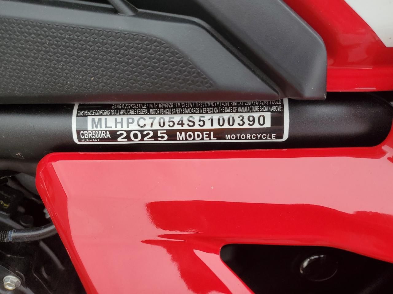 2025 Honda CBR500 RA