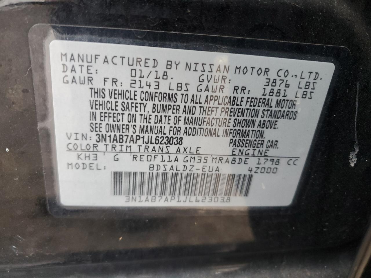 2018 Niss Sentra