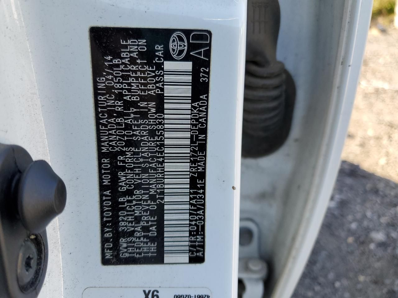 2014 Toyota Corolla l