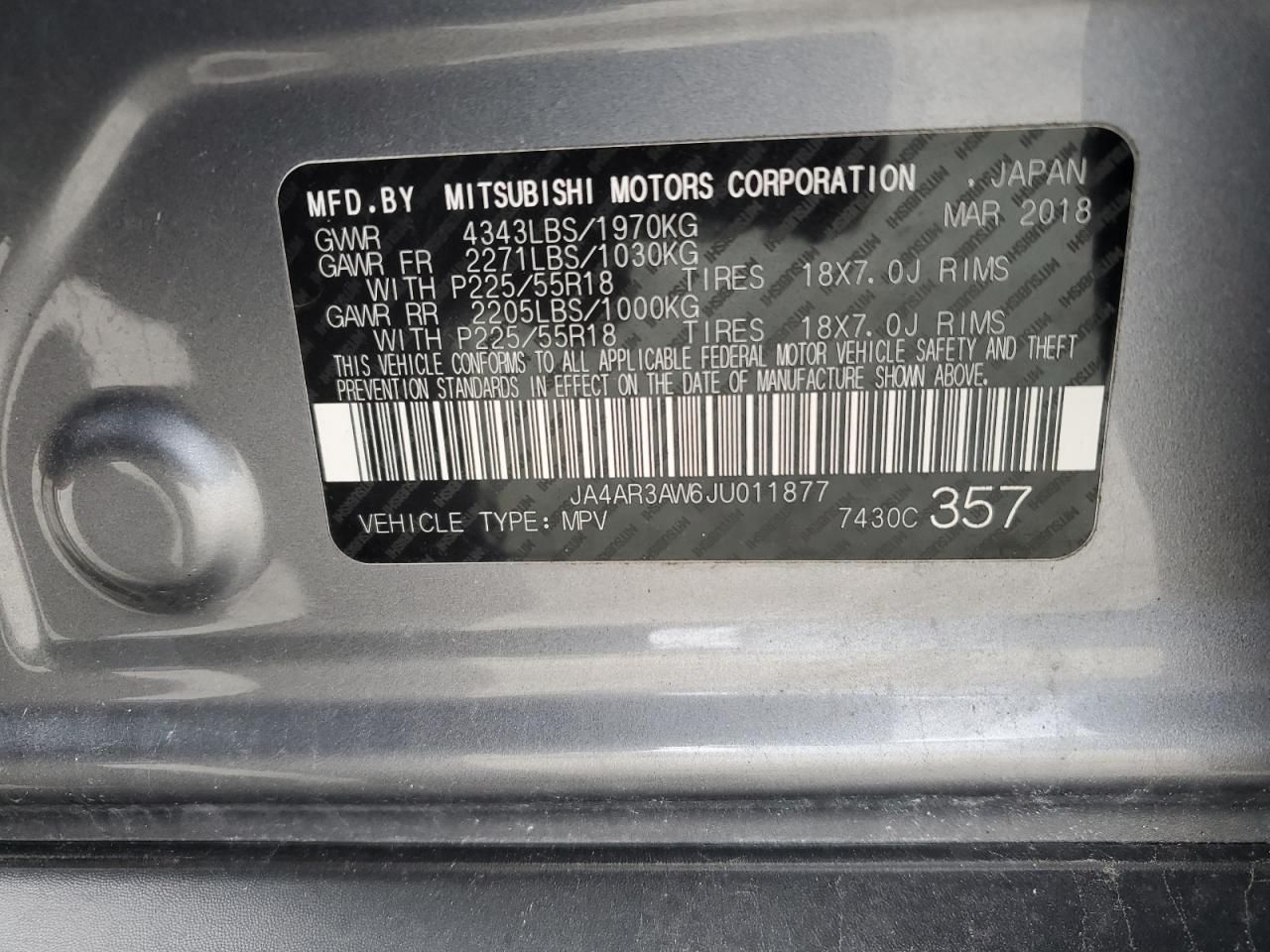 2018 Mitsubishi Outlander Sport es