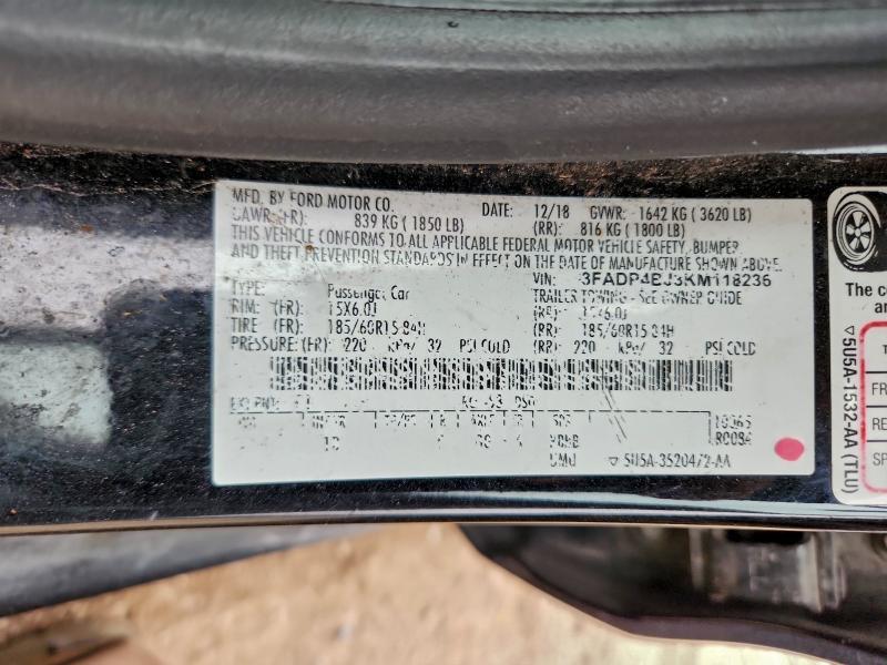 2019 Ford Fiesta se