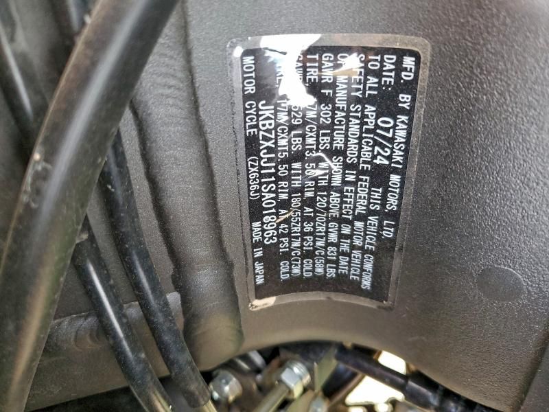 2025 Kawasaki Zx636 k