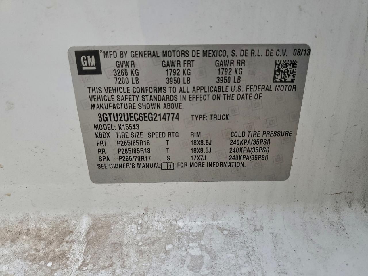 2014 GMC Sierra K1500 sle