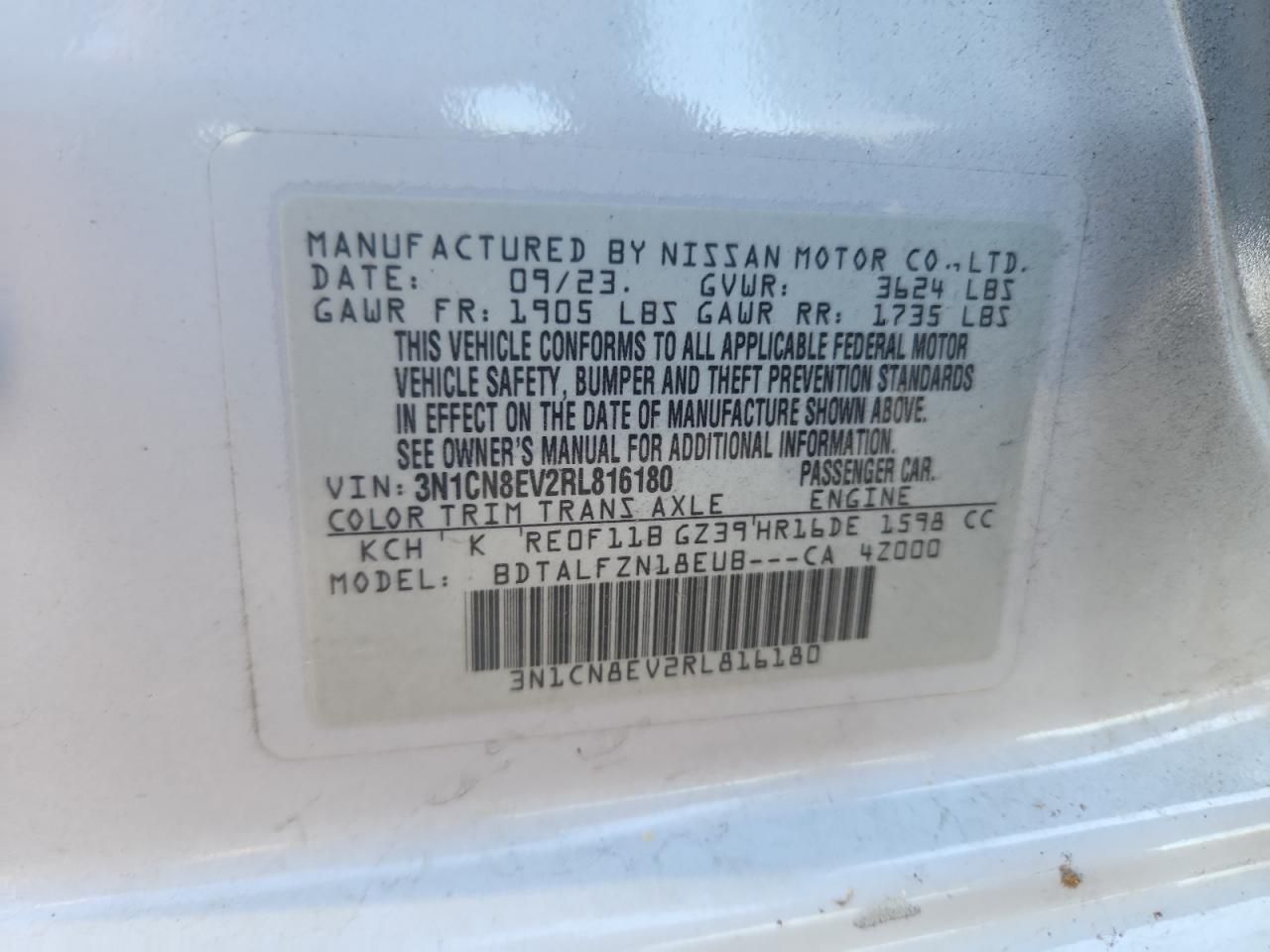 2024 Nissan Versa sv