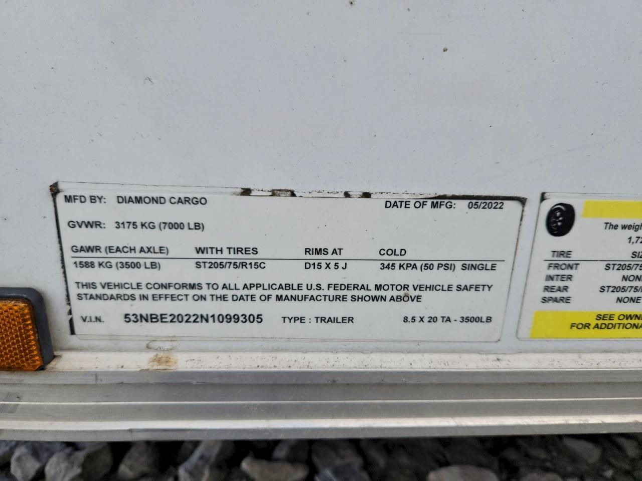 2022 Dgof Trailer-Enclosed Cargo Trailer