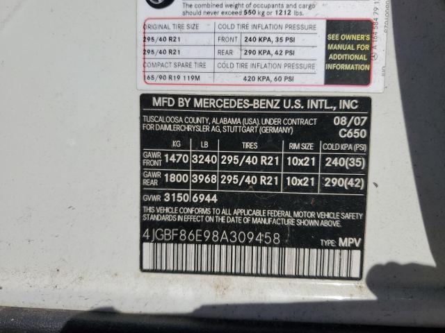 2008 Mercedes-Benz Gl 550 4matic