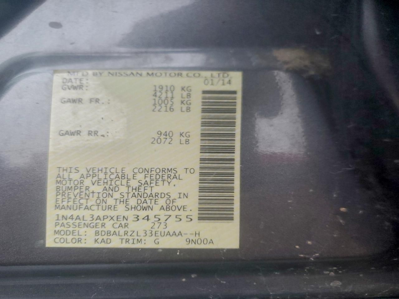 2014 Nissan Altima 2.5