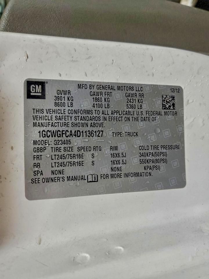 2013 Chevrolet Express Delivery Van